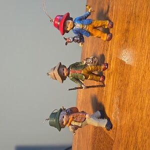 Vintage Bradford Just For You 4 Christmas Ornaments